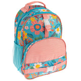All Over Print Backpacks: Turquoise Floral