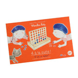 4 in a Row Wooden Board Game - Recreational Toy - Moulin Roty
