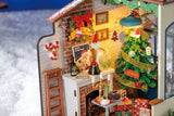 DIY Miniature House Kit: Christmas Snow House