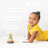 Wooden Stacking Rainbow Tower