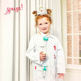 Doctor set Costume Set for Children – Includes Accessories for Role-Play & Entertainment - sz 4-7 yrs