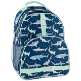 All Over Print Backpacks: Navy Shark