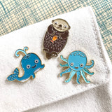 Sea Critter Enamel Pin Gift Set