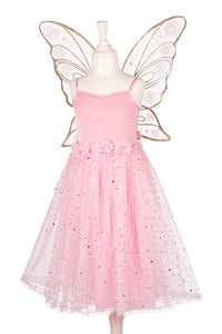 Rosyanne Fairy Costume – Dress and Wings Set (pink) - Role-Play for Children (2 sizes)