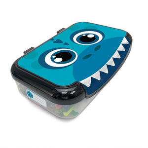 ZIPIT Recycled Plastic Pencil Box for Kids: Dino