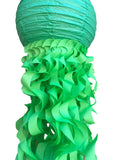 Groovy Green Jellyfish Paper Lantern