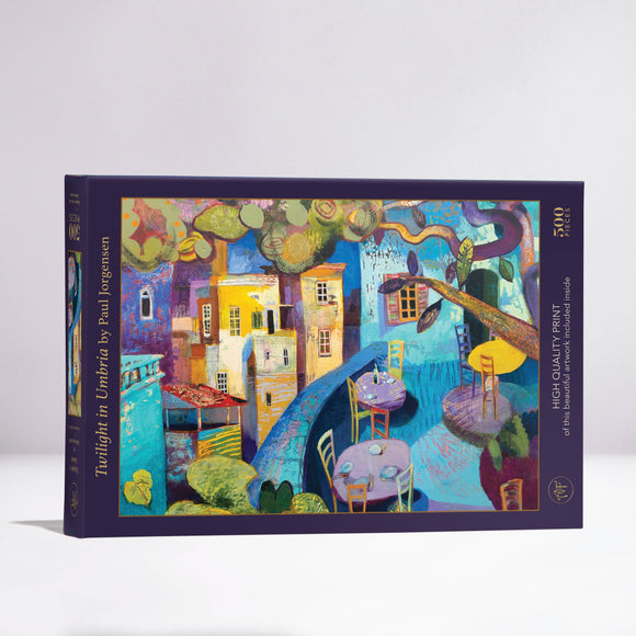 Twilight in Umbria; 500-pc Velvet-Touch Jigsaw Puzzle