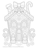 Christmas Coloring Book - Holiday Adult Coloring