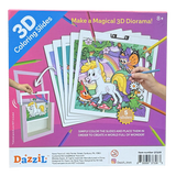 3D Coloring Slides  - Unicorn