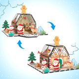 PicassoTiles Gingerbread House Magnetic Tiles - 46 Pieces