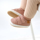 Velcro Sneaks - Dusty Pink: 6-12 Months