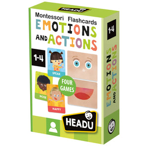 Emotions and Actions Flash Cards Montessori