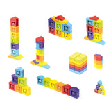 Cubika Wooden Construction Set Colorful Houses