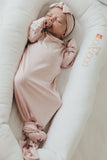 Sleep Gown Blush - Matching Bow or Hat