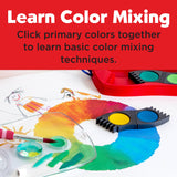 Connector Watercolor Paints for Kids 12 Super Bright Colors