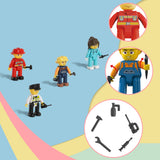 4 Piece City Builder Character Figure Set