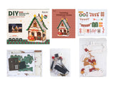 DIY Miniature House Kit: Twinkling Christmas House