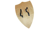 Wooden Play Knight's Buckler Shield -  Black Knight