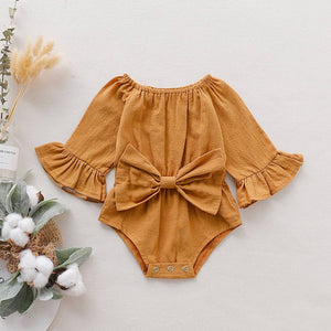 Bow Knot Baby Romper