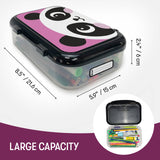 ZIPIT Recycled Plastic Pencil Box for Kids: Panda