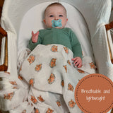 You're Roar-some Baby Swaddle Blanket