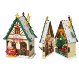 DIY Miniature House Kit: Twinkling Christmas House