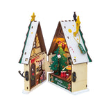 DIY Miniature House Kit: Twinkling Christmas House