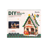 DIY Miniature House Kit: Twinkling Christmas House