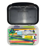 ZIPIT Recycled Plastic Pencil Box for Kids: Panda