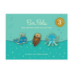 Sea Critter Enamel Pin Gift Set