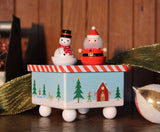 Dancing Santa & Frosty Christmas Music Box