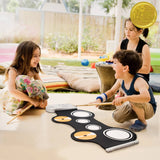 Flexible Roll-Up Educational Electronic Drum Kit
