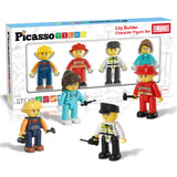 4 Piece City Builder Character Figure Set