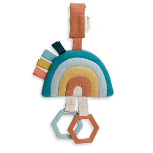 Bitzy Bespoke Ritzy Jingle Attachable Travel Toy: Rainbow