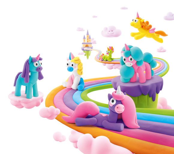 Hey Clay Rainbow Unicorns - NEW