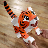 Baby Tiger Origami Model