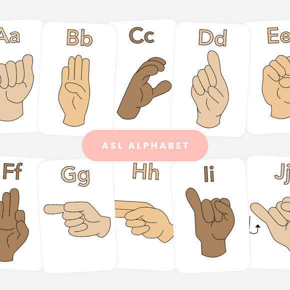 ASL Alphabet Flashcards – Speckled Frog Toys & Books