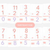 Basic Subtraction Flashcards