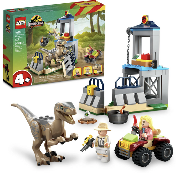 Lego Jurassic Park Velociraptor Escape