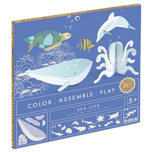 DIY Color, Assemble, Play - Sea Life