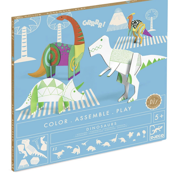 DIY Color Assemble Play- Dinosaurs