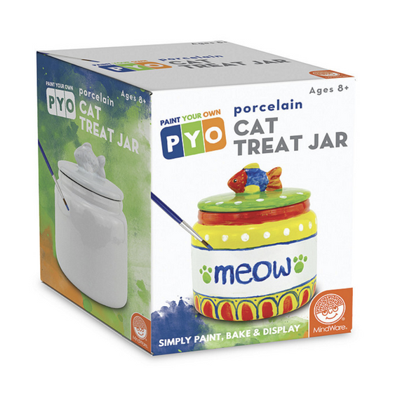Paint Your Own Porcelain Cat Treat Jar