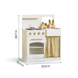 Tiny Land® Wooden Play Kitchen for Toddlers - Honey Kitchenette Pretend Cooking Set