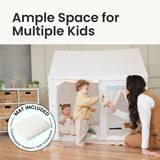Tiny Land® Sweet Citrus Kids Play Tent – White and Blue Indoor Playhouse