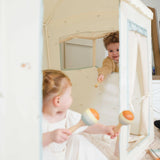 Tiny Land® Sweet Citrus Kids Play Tent – White and Blue Indoor Playhouse