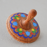 Wooden Spinning Top Toy painted