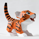 Baby Tiger Origami Model