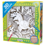 3D Coloring Slides  - Dinosaur
