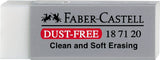 Dust-Free Vinyl Art Eraser, White - 2 Pack