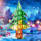 Christmas Tree Magnet Building Tiles - 106 Pieces